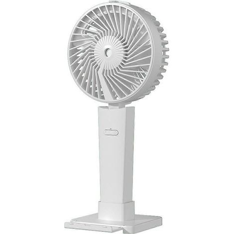 Ventilateur portable silencieux, mini ventilateur rechargeable USB avec brumisateur et lumière LED. (1/4)