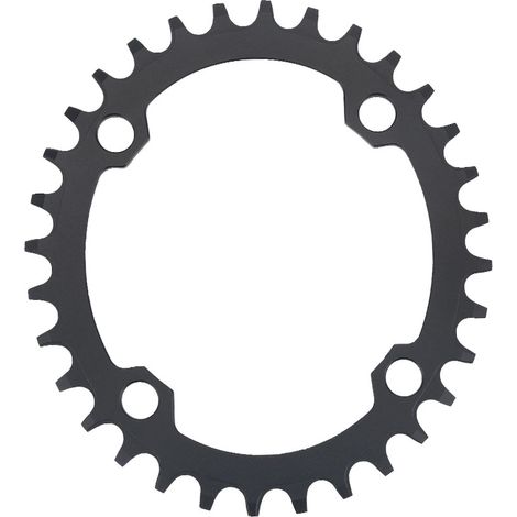 Plateau ovale en alliage d'aluminium pour vélo monovitesse, entraxe 104 mm, 32 dents (1/5)