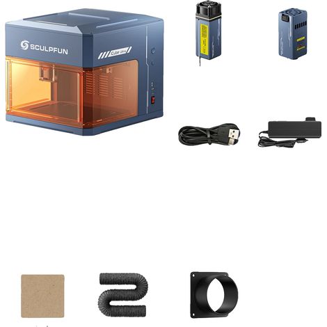 Graveur Laser, Performance Haute Vitesse, Caractéristiques de Sécurité Intégrées, iCube Ultra Dual 12w+1.2w, UE (1/2)