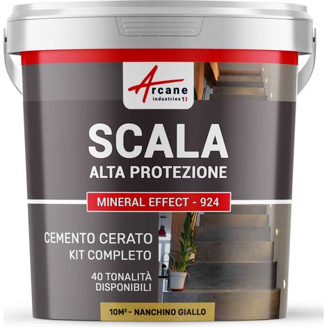 Cemento Cerato Scale - Kit Completo - 10 m² (in 2 strati) Nankin Giallo - ARCANE INDUSTRIES