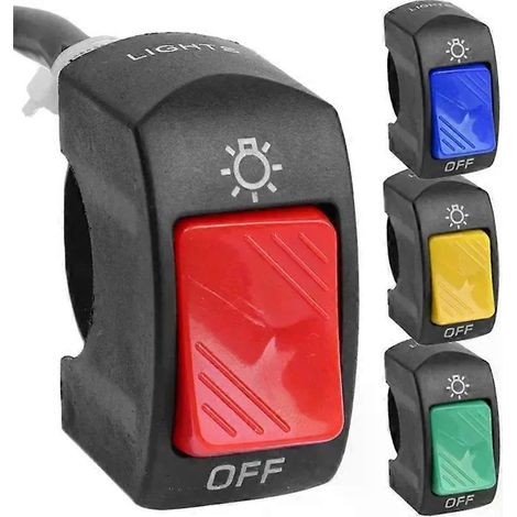 Pour moto : interrupteur marche/arrêt, bouton de commande, montage sur guidon, phare, clignotants, accessoires modifiés - JXLGV (1/4)