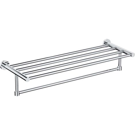 OMNIRES Modern Project - Mensola con porta asciugamani, lunghezza 60 cm, cromo MP60920CR