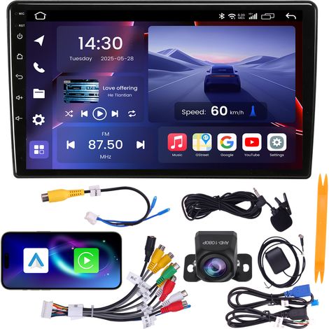 Autoradio 10" Skoda Octavia 2004-2013 Quad-Core 4+64G CarPlay Android Auto WiFi 6 GPS Bluetooth Caméra AHD (1/5)