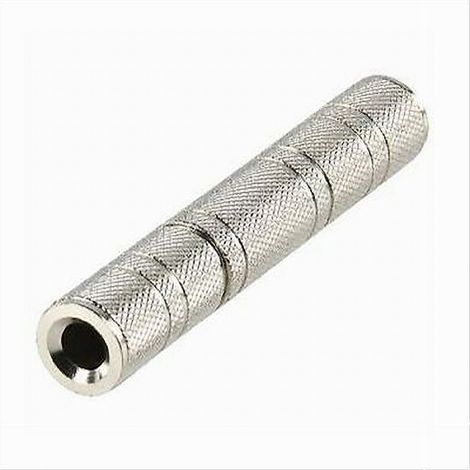 MaxTech - Connettore Aux 6.35mm Femmina/femmina Stereo Audio Adattatore Accoppiatore C-092 - (1/2)