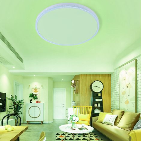 AC85-265V 48W RGB+W 15,3-Zoll-Smart-LED-Deckenleuchte mit Smartphone-Steuerung und WLAN-Funktion B (1/5)