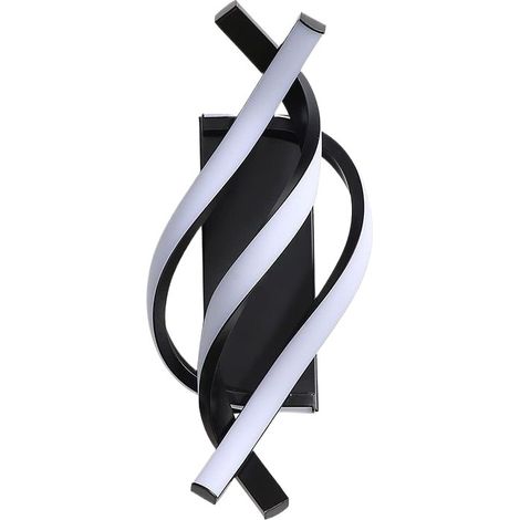 Aplique de pared moderno, minimalista y creativo, lámpara de entrada, lámpara de mesita de noche de estilo nórdico, negro. (1/2)