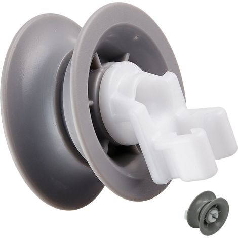 Ersatzteil - Korbrolle für oberen Korb -  - SIEMENS, BOSCH, NEFF, GAGGENAU, VIVA, CONSTRUCTA, JUNKER, ARISTON HOTPOINT, BALAY, PROFILO, PITSOS, BLAUPUNKT, THERMADOR, NOVAMATIC