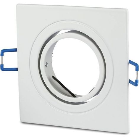V-TAC verstellbarer weißer LED-Einbaustrahlerhalter GU10 und GU5.3 (MR16)