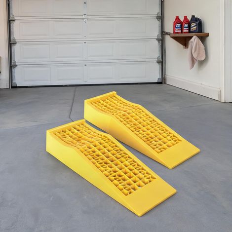 Rampe de chargement pour véhicule jaune en PP 70 x 19,5 x 7,8 cm (1/5)