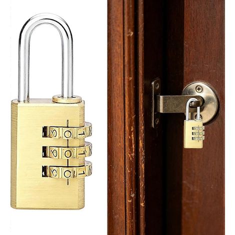 Cadenas à code réinitialisable étanche et robuste - pour portails portes abris de jardin armoires rangements coffres extérieurs (1/5)