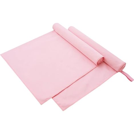 Sporthandtücher 2 pcs Rosa 180 x 90 cm Polyester und Polyamid