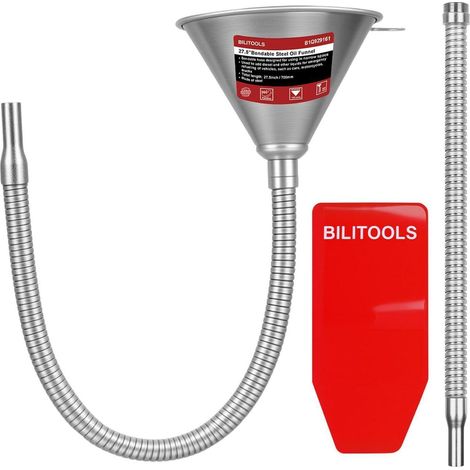 Universal Trichter mit Schlauch und Sieb, 4-tlg. Auto Öltrichter für Ölwechsel, Motor, Getriebe, Benzin, Diesel (1/5)
