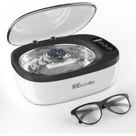 Nettoyeur ultrasons 750mL bac a ultrason ultrasonic cleaner nettoyant lunettes de vue bijoux argen bagues Anneau appareil dentaire Montres Panier et Support (1/5)