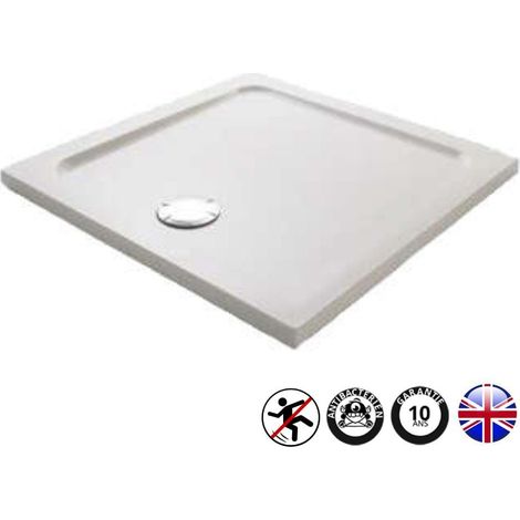 Receveur douche antidérapant JACOB DELAFON Flight carré extra-plat 90 x 90 (1/5)