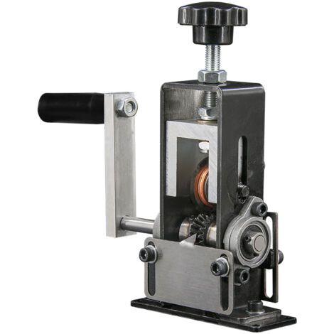 Pair - Dénudeur de fil domestique portable, cadre en fer, lames en acier rapide, outil de dénudage manuel, machine à éplucher les câbles de 1 à 20 mm avec support de manivelle, utilisation d'une perce (1/5)