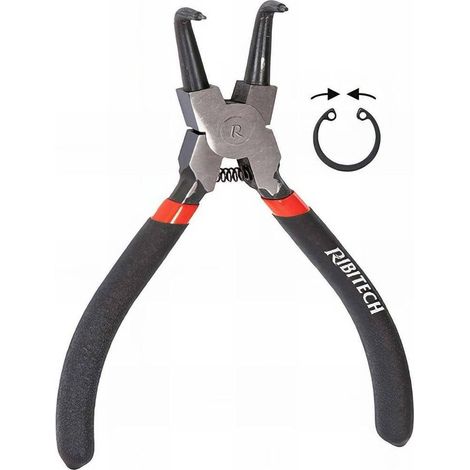 Pince Circlips Intérieure Courbe 160 mm - Précision et Facilité de Utilisation - D-Work (1/2)