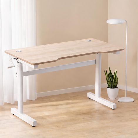 Bureau branco en mDF e métal 120 x 60 x 117 cm (1/5)