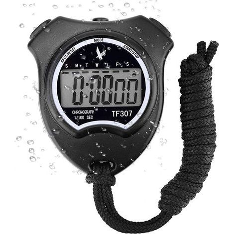 Chronomètre numérique de sport, chronomètre numérique avec alarme/calendrier pour la natation, le football, chronomètres de sport antichoc pour entraîneurs (1/5)