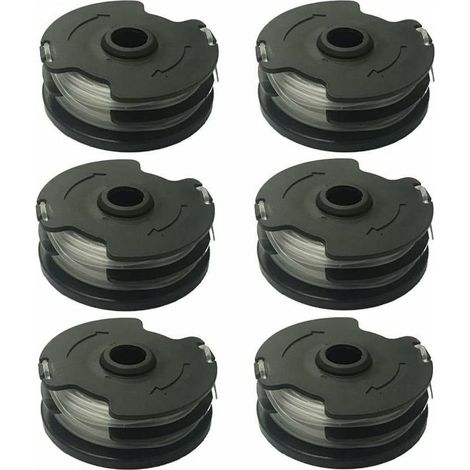 Bobines de fil de rechange pour débroussailleuse Parkside PRTA 20-Li – Nylon polyamide 1,4mm – Lot de 6 pour coupe précise