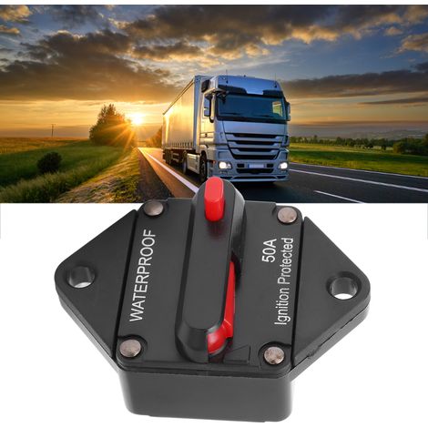 Der automatische Schutzschalter für Auto-Audiosysteme ist für 50A-Anwendungen wie Autoscheinwerfer, Kühlschränke und Ventilatoren geeignet. (1/5)
