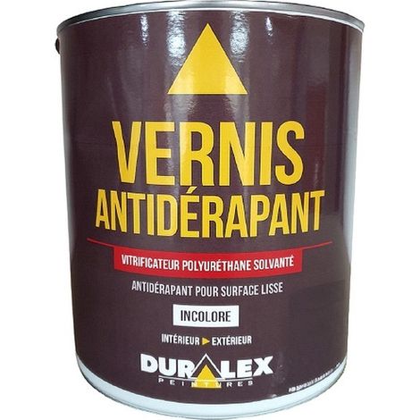 Vernis antidérapant Glycéro DURALEX excellente dureté sur sol béton ou peinture Conditionnement: 3 Litres