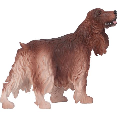 Realistische braune Cocker-Spaniel-Hundefigur, Dekoration fürs Kinderzimmer (1/5)