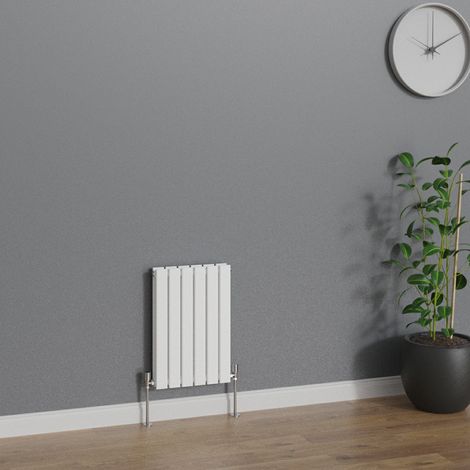 WarmeHaus Horizontal 600x408mm Flat Panel Radiator White Double (1/5)