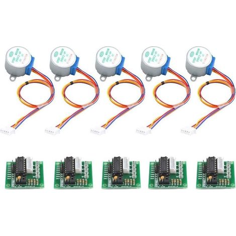 28BYJ-48 ULN2003 5V Stepper Motor + ULN2003 Driver Board for Arduino - 5 Pieces (1/4)