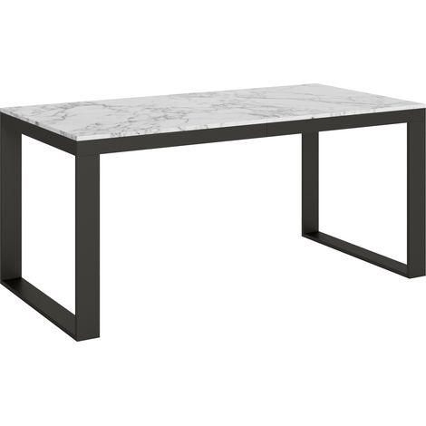 Tavolo "Forlì" allungabile in legno per sala da pranzo -Allungabile fino a 440 cm / Marmo (1/5)