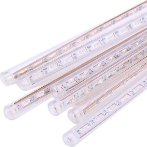 30CM LED Imperméable à l'eau Météorite Douche Chaîne Lumière Pluie Tube Déco Lumière Suspendue lumière blanche (1/4)
