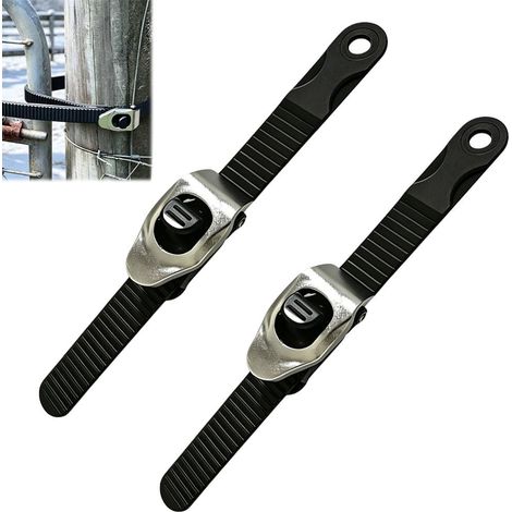 Lot de 2 Sangle a Cliquet, 51.5CM Sangles d'arrimage avec Boucles Métalliques Réglables, Nylon Straps pour Sécuriser Les Cargaisons, Meubles, Equipements (1/5)