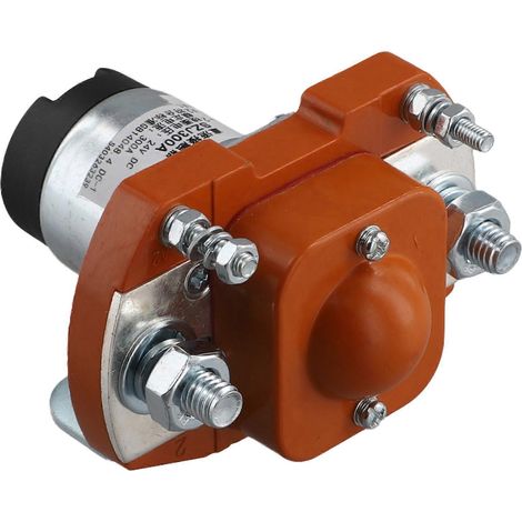 Le contacteur à double bobine SZJ300A 300A/24V CC est compatible avec les véhicules électriques, les chariots élévateurs et les systèmes de commande électrique. (1/5)