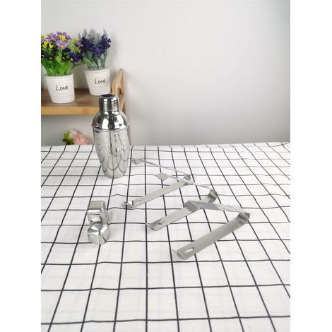 Petites pinces, pinces à glace pour seau à glace, pinces de service en acier inoxydable de 15 cm, pinces à sucre, pinces à apéritifs pour la cuisine, le bar à café, les fêtes, le sucre et la glace. (1/5)
