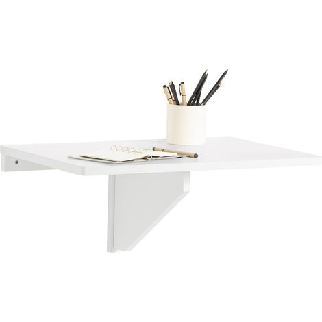 SoBuy Tavolo Pieghevole a Muro scrivania Tavolo per Computer Tavolo da Cucina Bianco FWT03-W