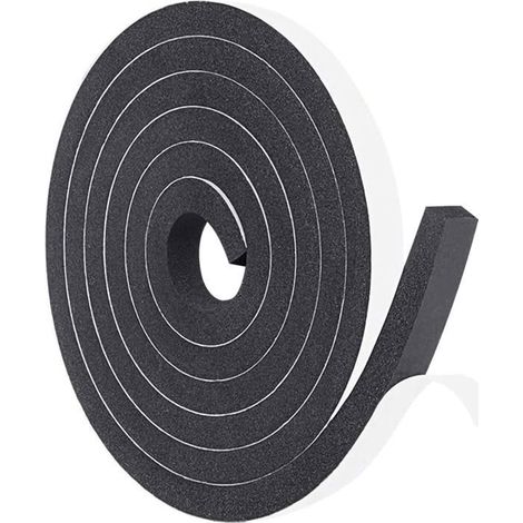 Joint Caoutchouc Adhesif,joint fenetre isolation 15mm10mm5M bande caoutchouc joint porte garage Bande de Joint en Mousse (1/5)
