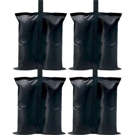 Lot de 4 sacs de poids pour n'importe quelle tente, tonnelle (convient aux pieds de 15 mm à 50 mm) et abris de camping, parasol de sport, trampoline. (1/5)