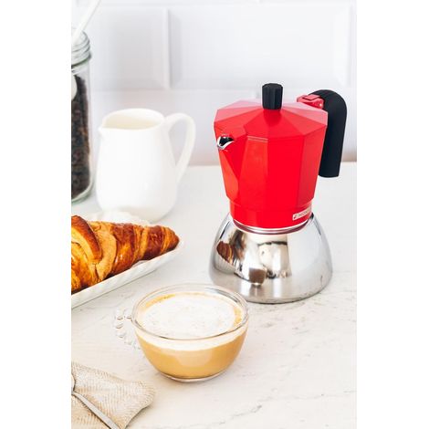 CAFETERA ITALIANA MONIX INDUCTION INOX RED 9 TAZAS (1/5)