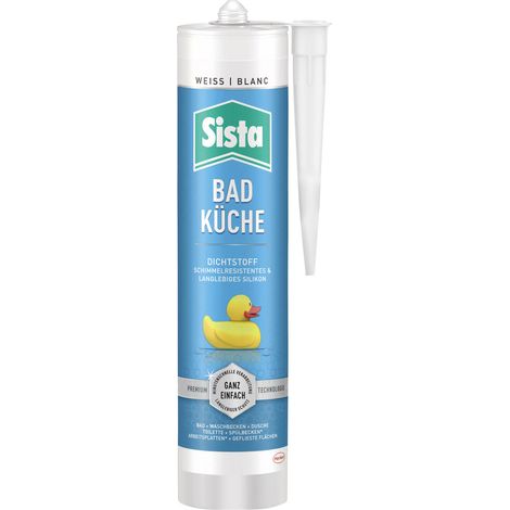 Sista SLBWS Sanitär-Silikon Herstellerfarbe Weiß SLBWS 280 ml (1/5)