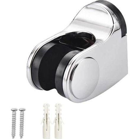 Verstellbare Wandhalterung für Handbrause, höhenverstellbare Duschkopf-Wandhalterung, silber (1/5)