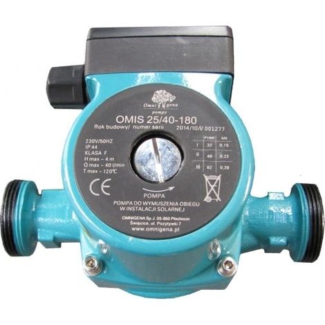 POMPA DI CIRCOLAZIONE PER RISCALDAMENTO CENTRALIZZATO OMIS 25-40/180 - OM-OMIS25-40 (1/5)
