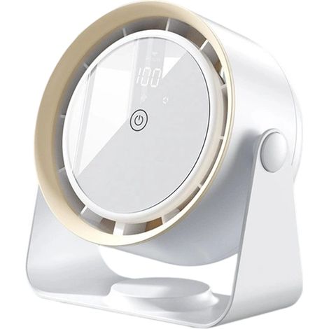 1 Climatiseur portable, ventilateur sans pales, écran tactile LED, 5 vitesses, USB 3600 mAh, bureau chambre (1/5)