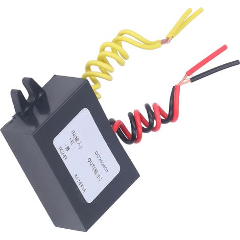 Convertisseur secteur DC24V vers AC24V 1A étanche IP67 régulateur tension pour appareils électriques et auto (1/5)