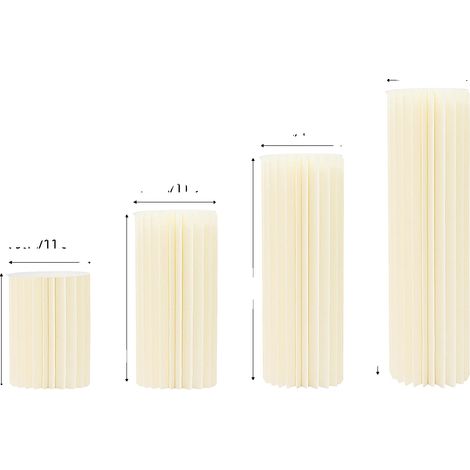 Supporto per fiori in cartone, materiale resistente, design elegante, bianco latte (1/2)