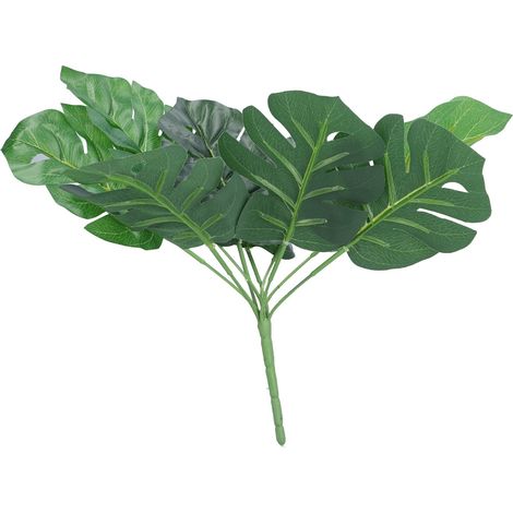 Plante artificielle Monstera à feuilles de Monstera, décoration murale extérieure à faire soi-même pour le jardin.