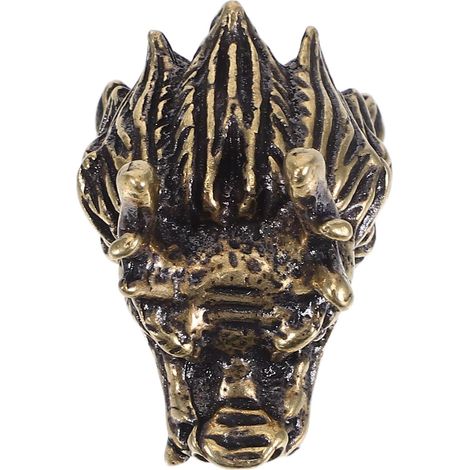 Poignée de porte en laiton style tête dragon chinoise pour (1/5)