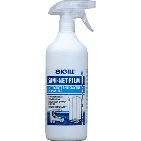 Sani-net film  detergente anticalcare per sanitari flacone da 750 ml