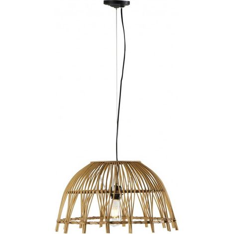 Suspension Bambou Ibiza vendue avec monture noire