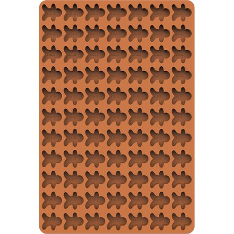 6 pièces Moule à pâtisserie, silicone antiadhésif, résistant chaleur/froid, pour biscuits, chocolat, pudding et bonbons (1/5)