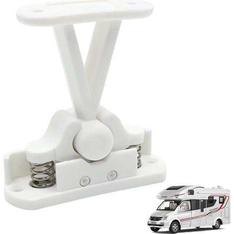 T-Shaped Camping Car Door Block Nylon Caravan Door Stop Used for RV Camping, 7 x 7.5 cm (White) (1/5)