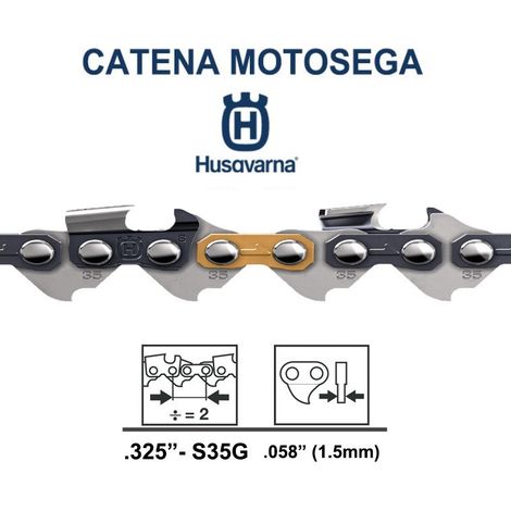 Catena motosega Husqvarna X-cut - S35G Maglie: 80
